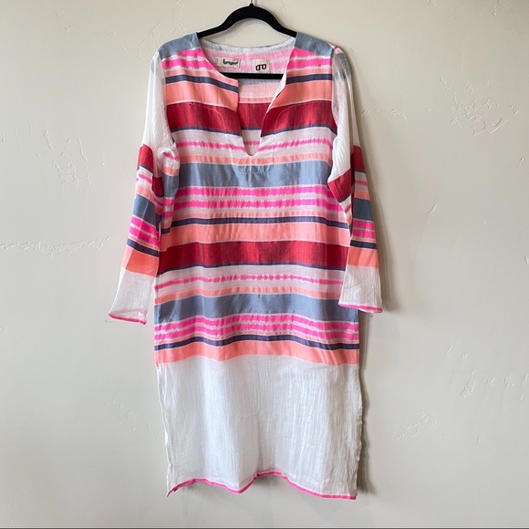 Lemlem Other - Lemlem Makeda Handwoven Caftan Swim Coverup, Med.